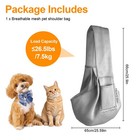Small Dog Cat Sling Carrier Breathable Mesh Pet Shoulder Bag Travel Tote Pocket