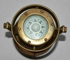 Antique Brass Nautical Gimbal Compass Vintage Ship Binnacle Gimballed
