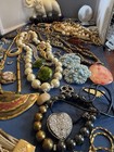 Antique Vintage Junk Drawer Jewelry Estate Sale Find Lot X-82