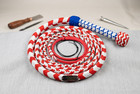Para-cord Nylon Whip Stars Design Whip 2 5 To 24 Feet Long 16 Strands Bullwhip