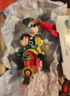 Disney Parks Mickey Mouse On Train W gifts Holiday Ornament New In Box