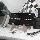 Range Rover  License Plate Auto Car Tag Metal Aluminum  black Background 
