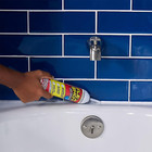 Flex Shot Rubber Adhesive Sealant Caulk  8-oz  White