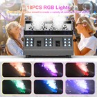 3in1 Bubble Smoke Fog Machine Dmx Dj Party Spray Fog Stage Lighting Rgb 18 Led