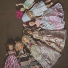 Vintage Lot Of 7 Hard Plastic Sleepy Eyed Dolls 1950s