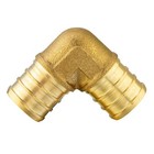 Efield 10 Pcs Pex 1  X 1  90 Degree Elbow Barb Crimp Brass Fittings  Lead Free