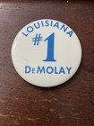 Louisiana  1 Demolay  Pinback Button 2 25 In Dia 