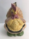 Vintage Atlantic Mold Ceramic Rooster Cookie Jar Mcm Farmhouse Kitchen Retro