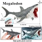 Megalodon Shark Toy Action Figure 6  Small Animal Figurine Doll Gift For Kids