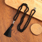 108 Mala Prayer Beads Necklace Natural Stones Meditation Yoga Jewery 108 Hand Kn