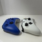 Microsoft Xbox Wireless Controllers 2-pack Blue white For Xbox One untested Read