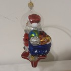 Christopher Radko Galactic Christmas Delivery Santa Ornament  rare 