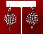 Antique Jewelry Set  Pair Of Antique Cut Steel Earrings   Matching Necklace boho