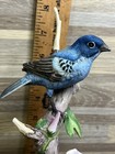 Indigo Bunting Bird Figurine  6060 Vintage Andrea By Sadek Made In Japan - Gift 