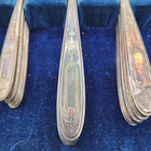 Vtg 1921 Grosvenor Community Plate 26 Pcs Silver-plated Flatware Chest Set 6 Plc