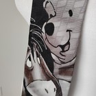 Vtg Winnie The Pooh Eeyore Tigger Black White Polyester Tie Disney  114