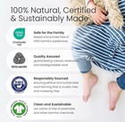 Woolino Toddler Sleep Sack W  Feet 4-season Merino Wool Organic Cotton Star Gray