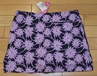 Nwt Golftini Wine Down Floral Womens 16  Golf Skort-size 2   125 Lavender navy