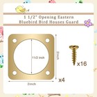 Metal Bird House Guard With Copper Portal For Eastern Bluebird Houses 1 1 2 Inch