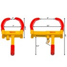 Goplus Wheel Lock Clamp Boot Trailer Auto Car Truck Anti-theft Towing