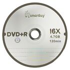 Smartbuy Dvd r 16x 4 7gb 120min Logo Top  non-printable  Blank Media Record Disc