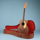 1960s Vintage Fender Newporter Acoustic Guitar Mahogany W  Case Excellent Con 