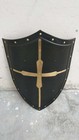 Hand Forged Gothic Layered Steel Medieval Battle Armor Shield Cross Shield