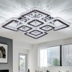  20   crystal Chandelier Square Led Crystal Flush Mount Ceiling Light 8 Lights 