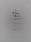 Markings   our Wedding Memories  9 x11  Keepsake Album