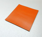 Silicone Rubber Pad High Temp Solid Red orange Grade Sheet 6  X 6  X 1 4  Thick