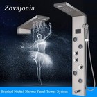 Led Shower Panel Tower Rain waterfall Shower Head Massage Full Body System Jets