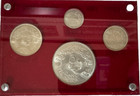 1964 Egypt Diversion Of The Nile 4-coin Silver  Set   50  25  10   5 Piastres  