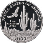 2001-w Platinum American Eagle  100 Ngc Pf70 Ultra Cameo Brown Label Stock