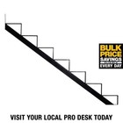 Pylex Outdoor 7-steps Stair Stringer 7-1 2  X 10-1 4  Powder Coated Steel Black