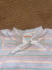Vintage Health-tex Baby Shirt 12 Months Pastel Stripe Made In Usa 1980s 1990s