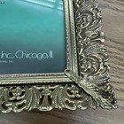 Nos Empress Vintage 5x7 Picture Frame Ornate Filigree Gold Metal Acme Mcm Vibes