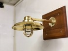 Vintage Ship Salvaged Brass Wall Sconce Nautical Light With Big Shade Set Of 10