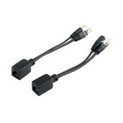 1 Pair 12v Poe Adapter Cable Rj45 Injector Splitter Network Power Over Ethernet