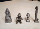 Vintage Pewter Figures Figurines Lot Hudson Hallmark Little Gallery Fort Animals