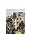 Vintage 60s Acrylic Original Painting Signed Regensburg Germany Post War