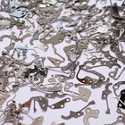 50 Flat Watch Plates Parts Steampunk Watchmakers Lot Altered Art Silver Vintage