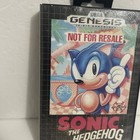 Sonic The Hedgehog  not For Resale  Jewel Case  sega Genesis  Authentic Box Only