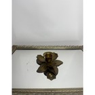 Vintage Brass Lotus Flower Candle Holder  Regent Hollywood Christmas Decor