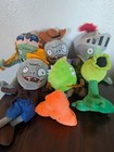 Plants Vs Zombies Pvz Plush Lot 6 Zombies Peashooter Cowboy Knight Stuffed Toys