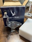 Goose Whiskey Glass Decanter Bottle Liquor Vodka Bar Decor Gift W  Box Stopper