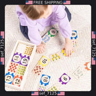 Melissa   Doug 40-piece Self-correcting Wooden Number Puzzles With Storage Box