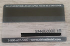 Riviera Casino Las Vegas Clear Plastic Slot Card