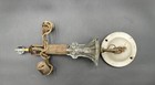 Vintage Early-mid 1900s Glass Hanging Ceiling Light Fixture  Two Socket