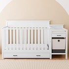 Storkcraft Arizona 4-in-1 Convertible Crib Changer Drawer Hamper White New