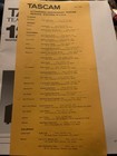 Teac Master Cassette Deck  122 Owners Manual And Extras  See Pictures